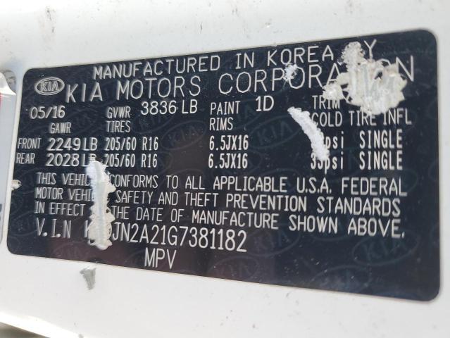 2016 KIA SOUL - KNDJN2A21G7381182