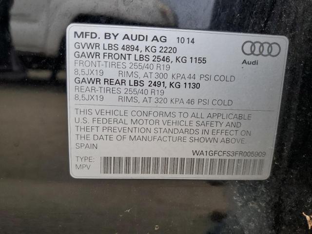 2015 AUDI Q3 PRESTIG WA1GFCFS3FR005909