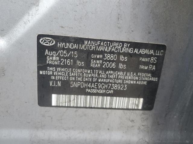 2016 HYUNDAI ELANTRA SE - 5NPDH4AE9GH738923