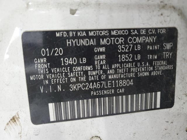 2020 HYUNDAI ACCENT SE - 3KPC24A67LE118804