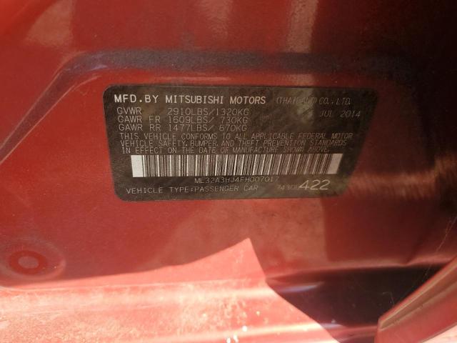 2015 MITSUBISHI MIRAGE DE ML32A3HJ4FH007017