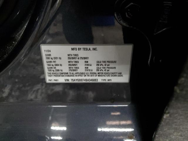 2025 TESLA MODEL Y - 7SAYGDEF4SA346883