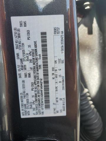 2017 FORD F150 SUPER 1FTEW1CG5HFA94212