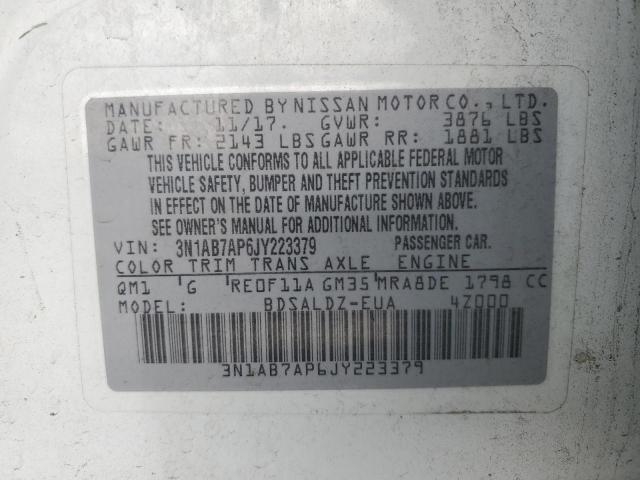 2018 NISSAN SENTRA S - 3N1AB7AP6JY223379