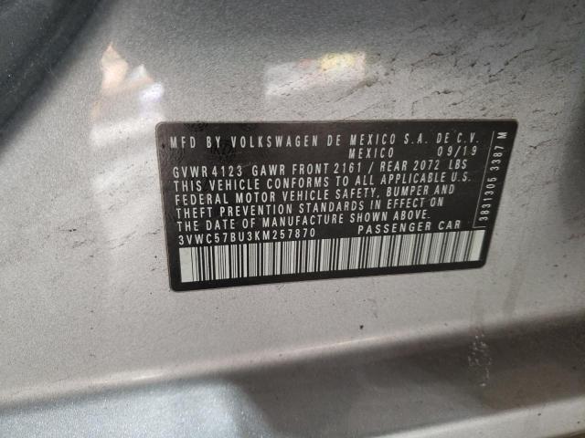 2019 VOLKSWAGEN JETTA S - 3VWC57BU3KM257870