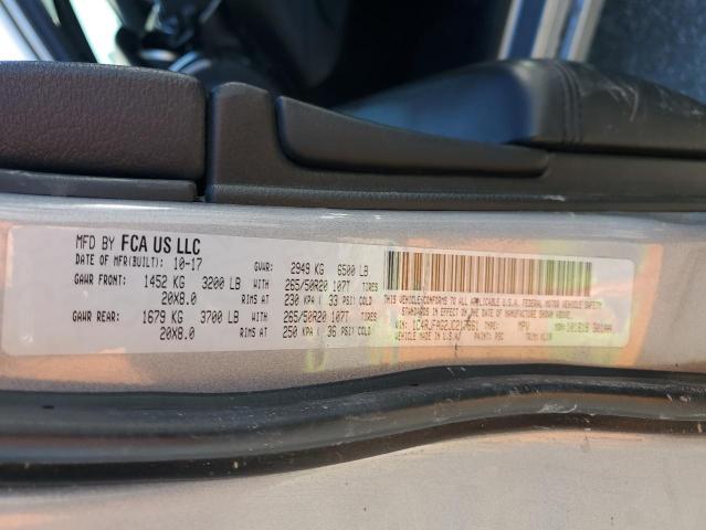2018 JEEP GRAND CHER - 1C4RJFAG2JC217861