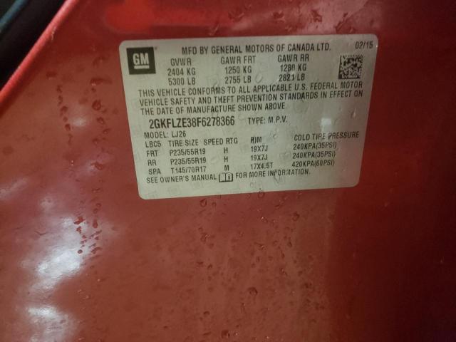 2015 GMC TERRAIN DE - 2GKFLZE38F6278366