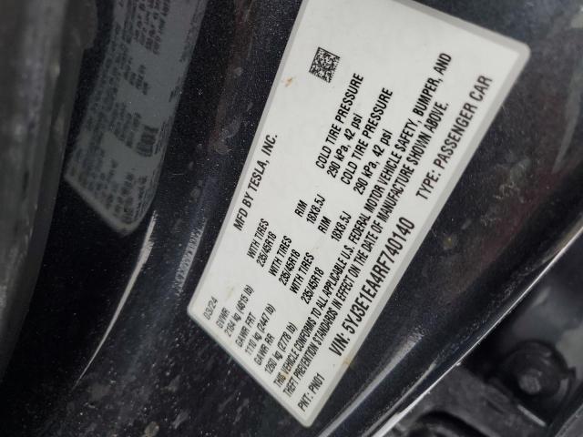 2024 TESLA MODEL 3 - 5YJ3E1EA4RF740140