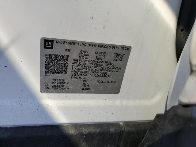 2020 CHEVROLET EQUINOX PR - 3GNAXXEV6LS533911