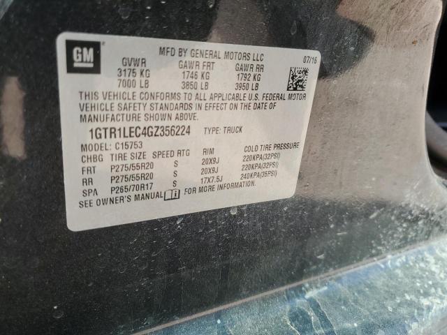 2016 GMC SIERRA C15 - 1GTR1LEC4GZ356224