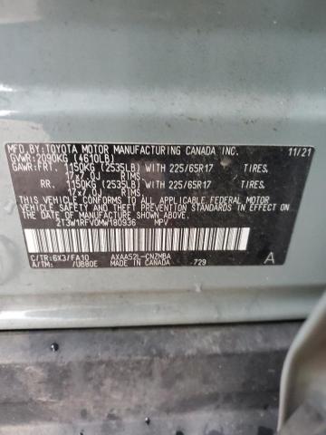 2021 TOYOTA RAV4 XLE - 2T3W1RFV0MW180936