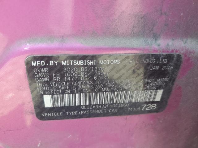 2015 MITSUBISHI MIRAGE DE ML32A3HJ2FH041960