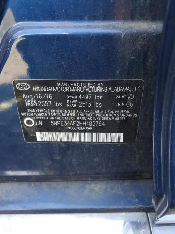 2017 HYUNDAI SONATA SPO - 5NPE34AF2HH485764