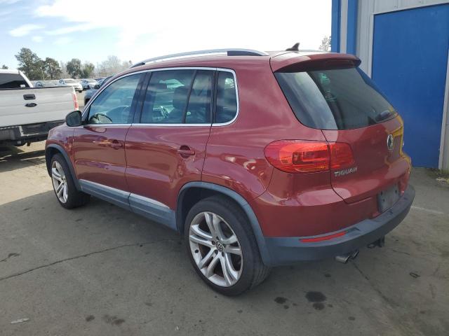 VOLKSWAGEN TIGUAN S 2012 red  gas WVGAV7AXXCW004385 photo #3