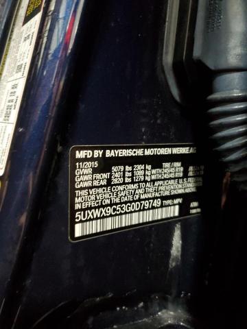 2016 BMW X3 XDRIVE2 - 5UXWX9C53G0D79749