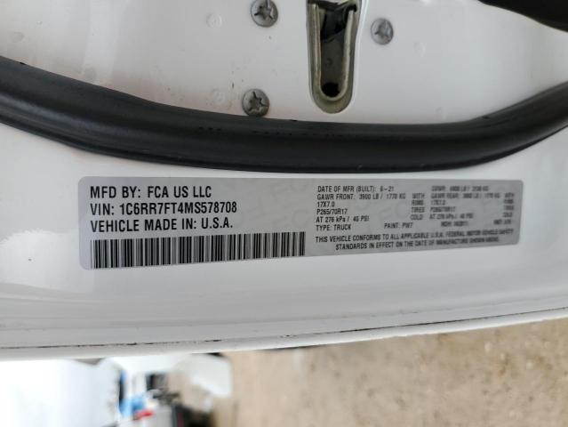 2021 RAM 1500 CLASS 1C6RR7FT4MS578708