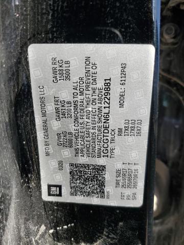 2020 CHEVROLET COLORADO Z 1GCGTDEN6L1229881