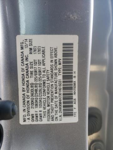 2015 HONDA CR-V EXL - 2HKRM4H7XFH616031