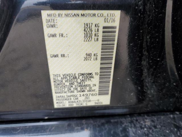 2016 NISSAN ALTIMA 2.5 - 1N4AL3AP0GC149760