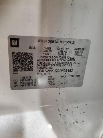 2018 GMC YUKON XL D 1GKS2HKJ7JR403482