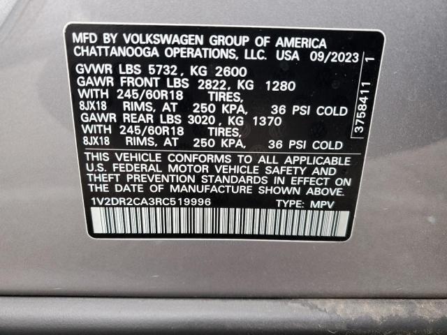 2024 VOLKSWAGEN ATLAS - 1V2DR2CA3RC519996