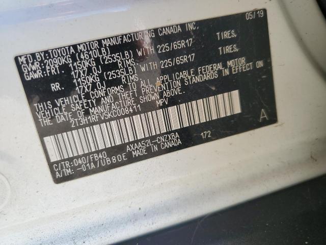 2019 TOYOTA RAV4 LE - 2T3H1RFV5KC008411