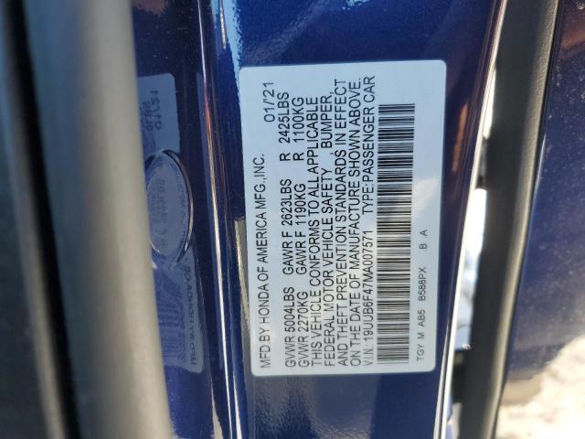 2021 ACURA TLX TECHNO 19UUB6F47MA007571