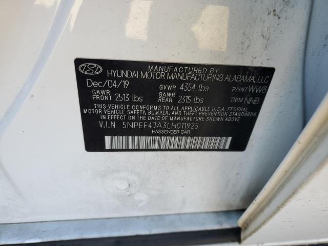 2020 HYUNDAI SONATA SEL - 5NPEF4JA3LH011925