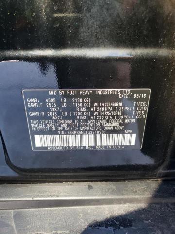 2016 SUBARU OUTBACK 2. - 4S4BSANC6G3348983