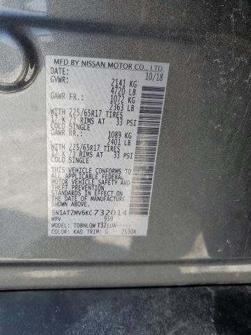 2019 NISSAN ROGUE S - 5N1AT2MV6KC732014