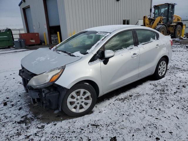 KIA RIO LX 2014 silver  gas KNADM4A36E6363877 photo #1