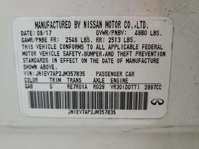 2018 INFINITI Q50 LUXE - JN1EV7AP2JM357835