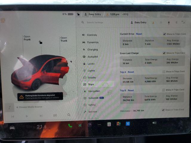 2022 TESLA MODEL Y 7SAYGDEE9NF570505