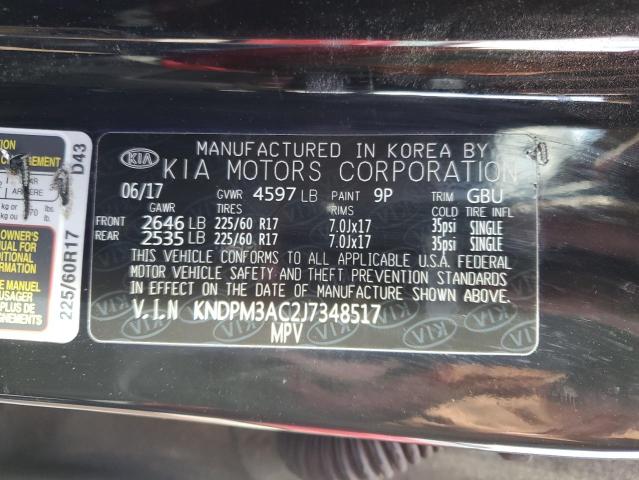 2018 KIA SPORTAGE L - KNDPM3AC2J7348517