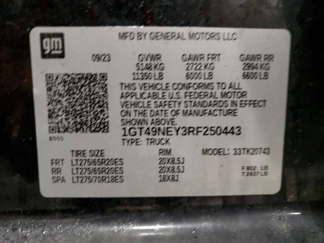 2024 GMC SIERRA K25 - 1GT49NEY3RF250443