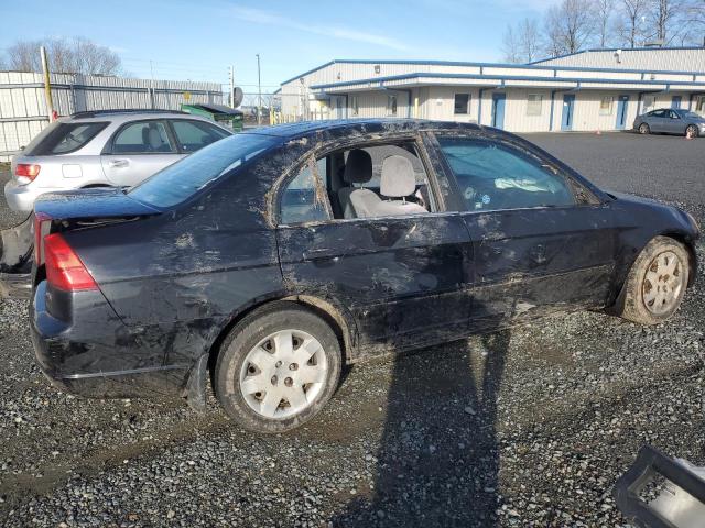 HONDA CIVIC EX 2002 black  gas 2HGES26852H583318 photo #4