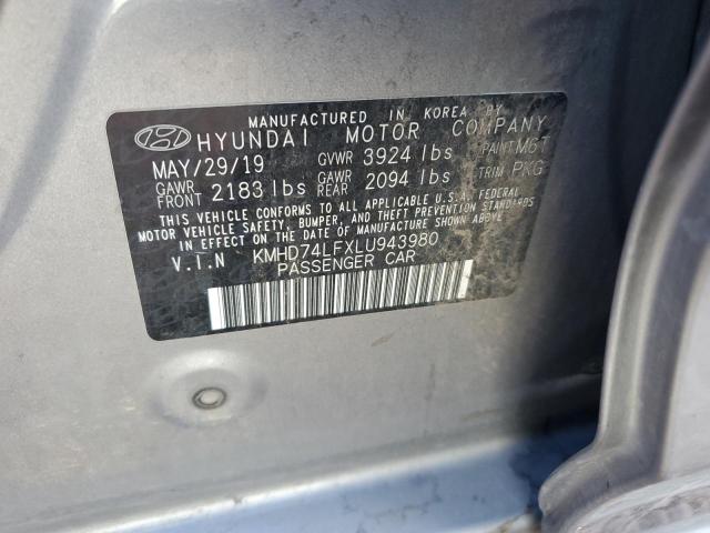 KMHD74LFXLU943980 2020 HYUNDAI ELANTRA