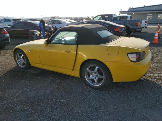 HONDA S2000 2001 yellow converti gas JHMAP11491T005400 photo #3