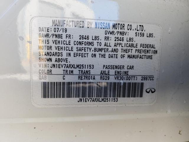 2020 INFINITI Q50 PURE - JN1EV7ARXLM251153