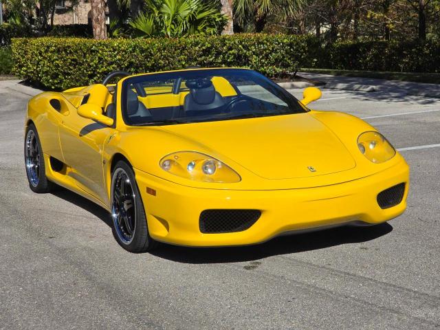 FERRARI 360 SPIDER 2002 yellow converti gas ZFFYT53A520128573 photo #1