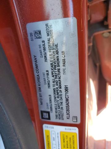 2021 CHEVROLET SPARK LS - KL8CB6SA0MC710691