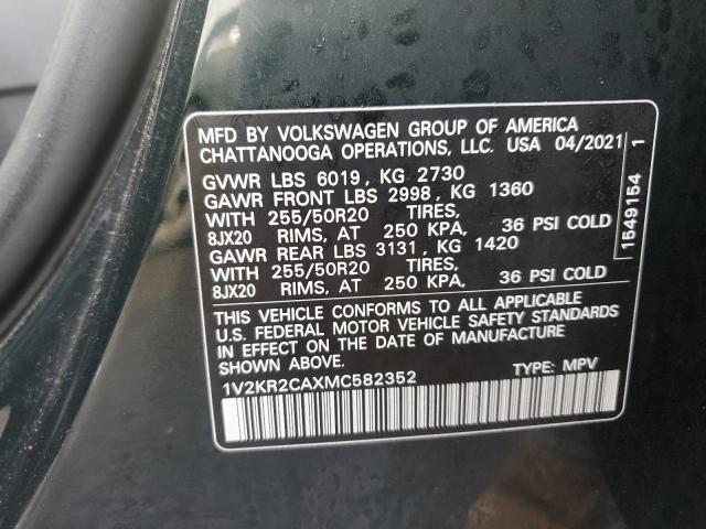2021 VOLKSWAGEN ATLAS SE - 1V2KR2CAXMC582352