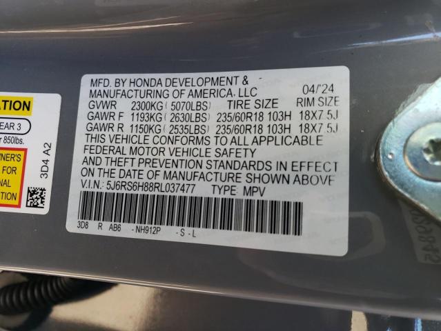 2024 HONDA CR-V SPORT 5J6RS6H88RL037477