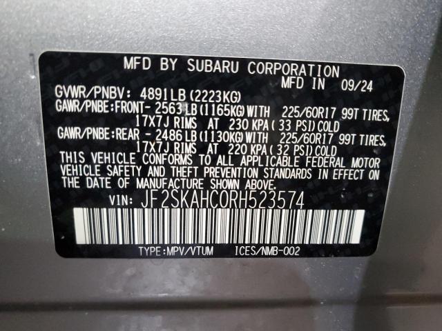 2024 SUBARU FORESTER W - JF2SKAHC0RH523574