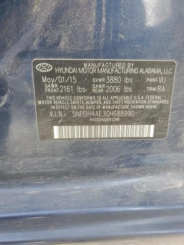 2016 HYUNDAI ELANTRA SE - 5NPDH4AE3GH688990