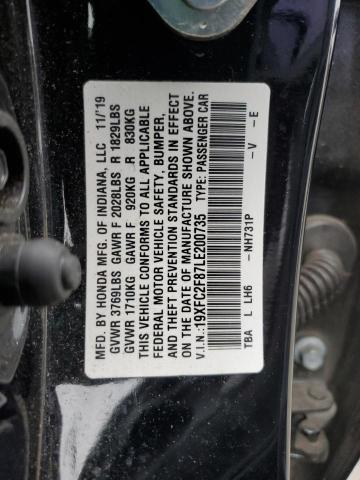 2020 HONDA CIVIC SPOR - 19XFC2F87LE200735