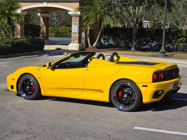 FERRARI 360 SPIDER 2002 yellow converti gas ZFFYT53A520128573 photo #4