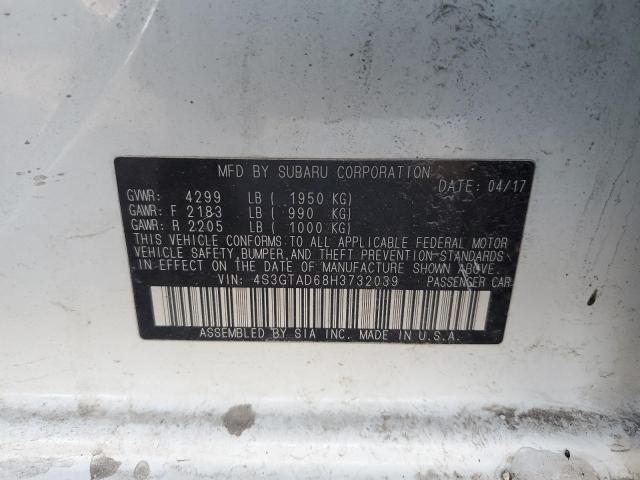 2017 SUBARU IMPREZA PR - 4S3GTAD68H3732039