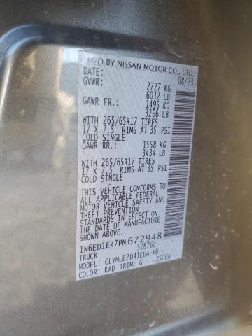 2023 NISSAN FRONTIER S - 1N6ED1EK7PN672948