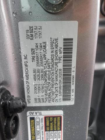 2019 HONDA CR-V LX - 5J6RW6H35KL002538